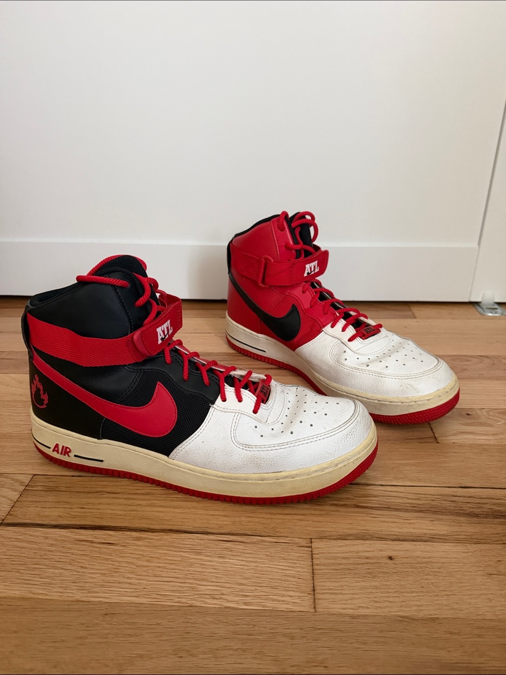 Nike Air Force 1 High LV8 ‘07 “Atlanta” Black, Red, White Size 11